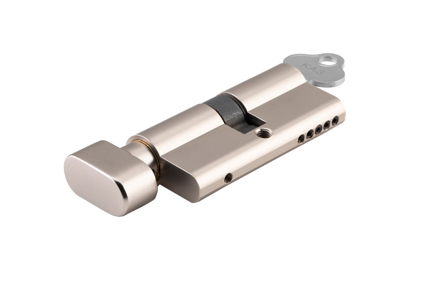 Euro Cylinder Key Thumb 5 Pin Satin Nickel 65mm KA3