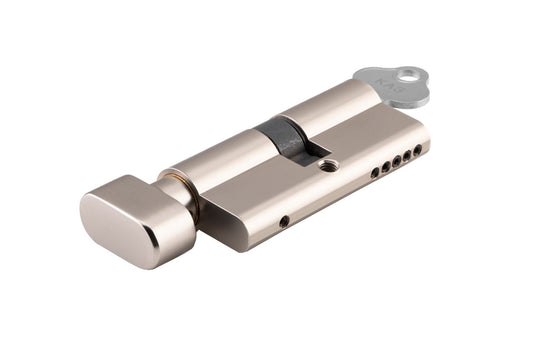 Euro Cylinder Key Thumb 5 Pin Satin Nickel 65mm KA3