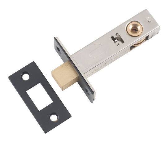Privacy Bolt Matt Black Backset 60mm